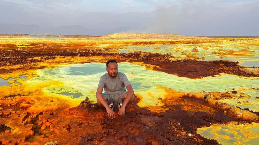 3 Days Desert Adventure: Discover Danakil's Hidden Wonders! - Day 1: Afdera, salt flats, and a night under the stars