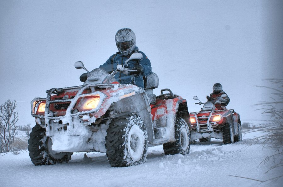3-Hour Volcanic Springs ATV Adventure From Reykjavik - Riding across the lava fields near Stangarholl