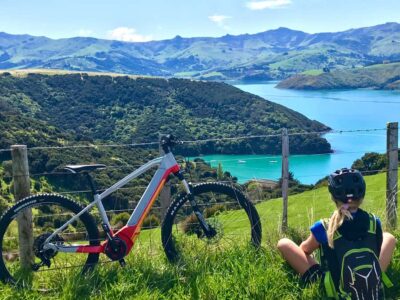Akaroa: Guided Electric Mountain Bike Tour-Lava Loop