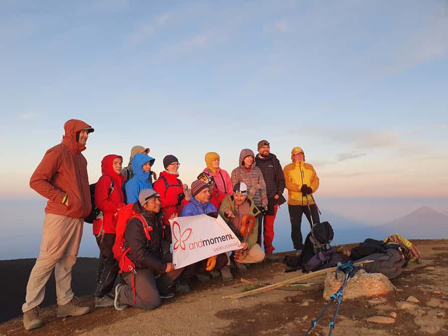 Antigua, Guatemala: Volcano Acatenango Overnight Hiking - The pre-dawn climb to Acatenango’s top