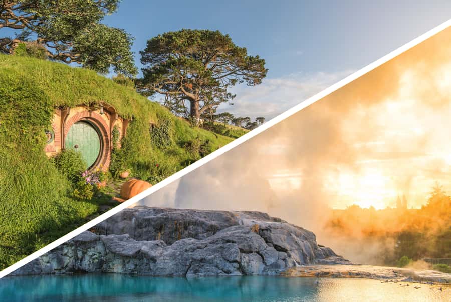 Auckland: Hobbiton and Rotorua Day Tour including Te Puia - Walking into Hobbiton’s Shire