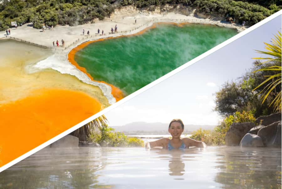 Auckland: Rotorua Highlights inc Wai-O-Tapu & Polynesian Spa - The Waikato drive from Auckland