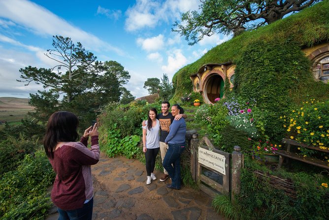 Auckland to Rotorua via Hobbiton Movie Set Tour - One Way - The Green Dragon Inn and the Party Marquee