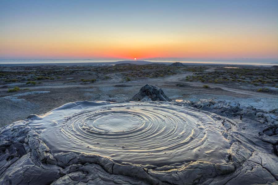 Baku:Gobustan Mud Volcanoes Temple & Entry tickets included - What the transport and group format are really like