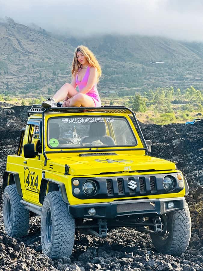 Bali: Day/Sunset Mount Batur 4WD Jeep and Natural Hot Spring - The Batur Natural Hot Spring: relaxing, but not remote