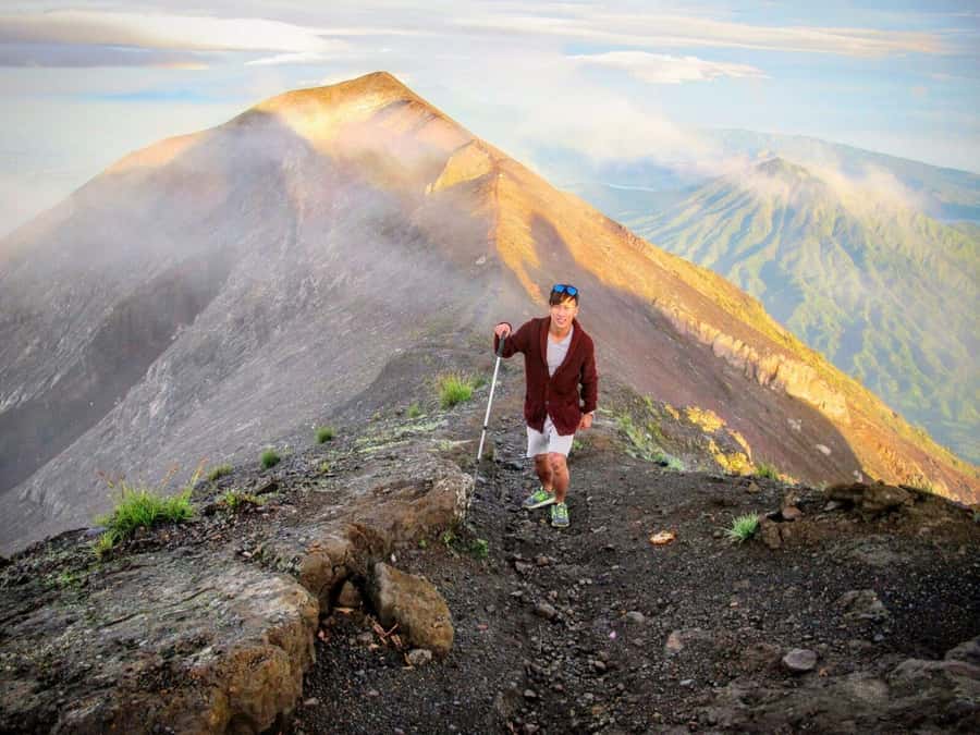 Bali: Mount Agung Sunrise Trekking Tour via Besakih Temple - Jungle, volcanic sand, and steep rock