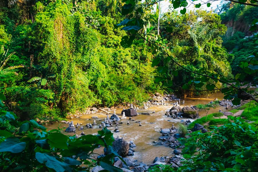 Bali: Mount Batur Sunrise Trek and White Water Rafting - Indonesian lunch and the ride home