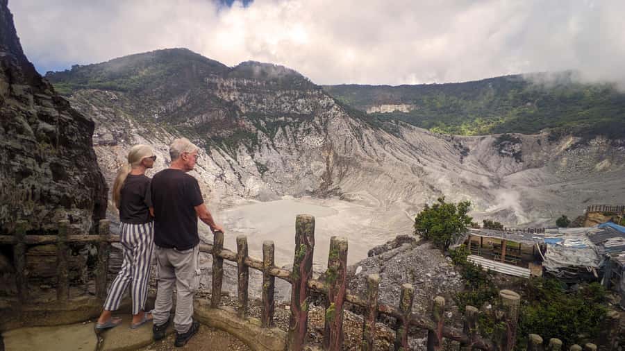 Bandung: Tangkuban Parahu Volcano, Waterfall & Culture Tour - Rainbow Waterfall and a forest break