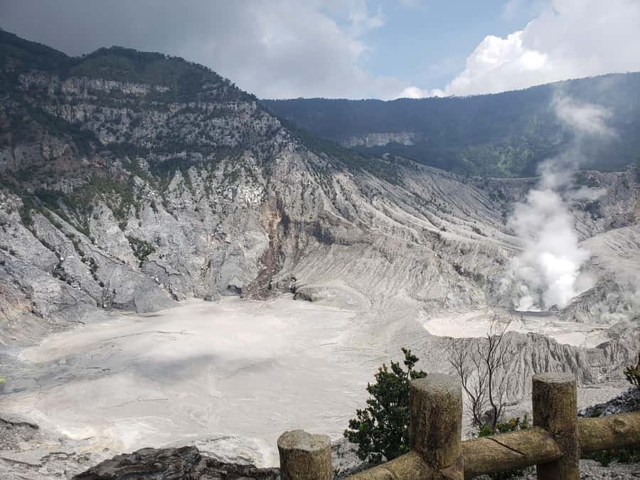 Bandung Tangkuban Perahu Volcano Tours - Option A adds orchids and a lit waterfall