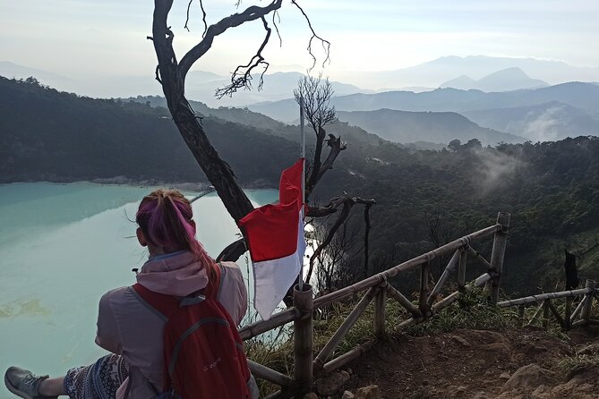 Bandung Tour Volcano, Hotsprings, Mud, Tea, Lunch all Included - Rengganis Crater brings bridges, cables, heat, and mud