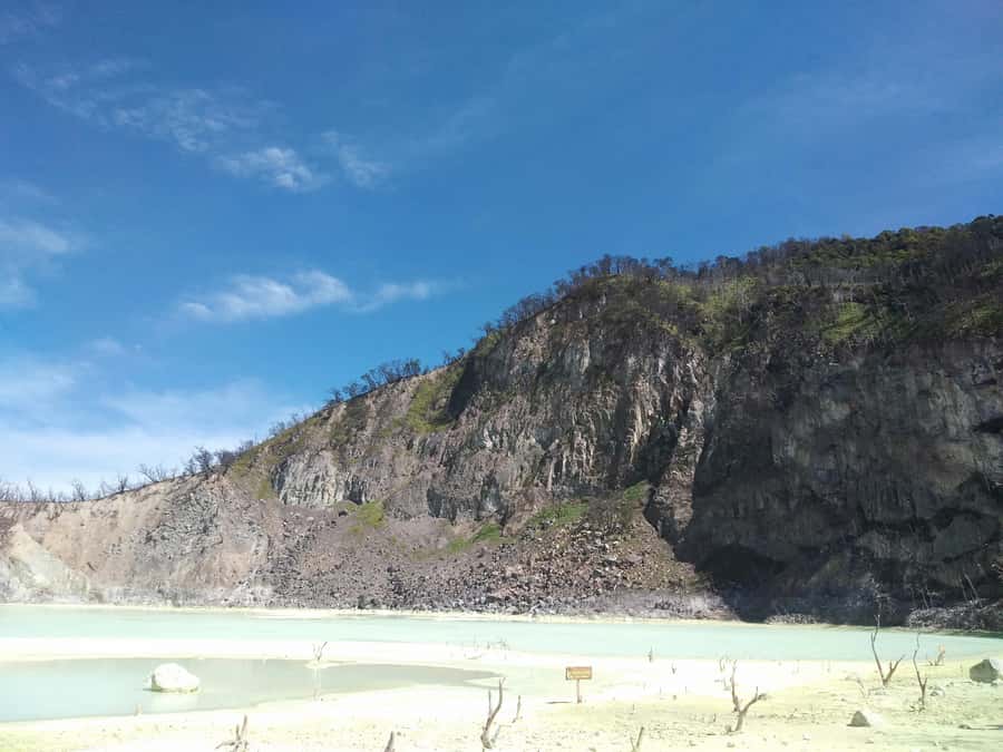 Bandung: White Crater Volcano Guided Day Trip - Kawah Putih gives the day its unusual color