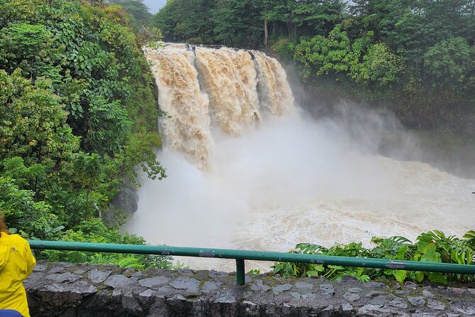 Big Island Waterfalls, Blacksand Beaches, Lava Tubes & Volcanoes - Rainbow Falls is short, scenic, and easy to add