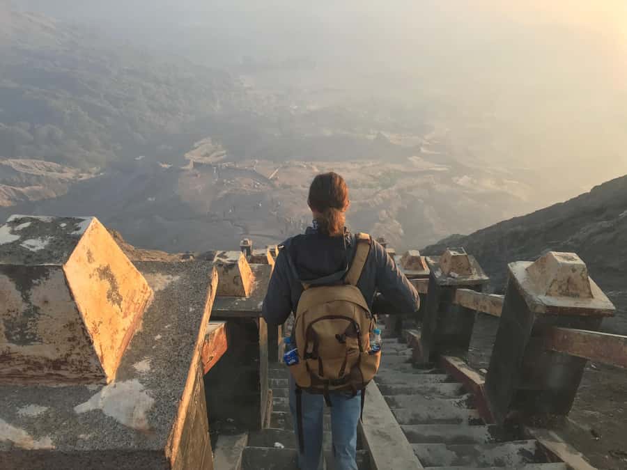 Bromo: Private Sunrise and Crater Exploration - Walking to the rim of Mount Bromo