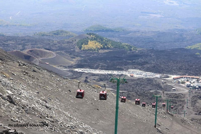Catania, Etna trekking with guide and cable car at 3000 meters + transfer available - The 2001 crater and the return cable car