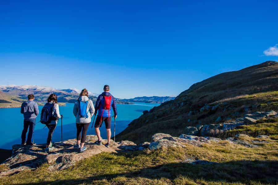 Christchurch: Guided Crater Rim Walk with Coastal Scenery - Te Onepoto and Taylors Mistake set the scene