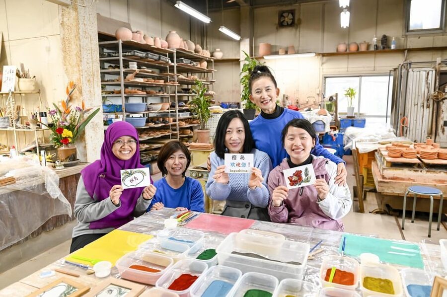 Discover the Wonder of Sakurajima Half Day Tour in Kagoshima - Making ash art at Ougaku Togei