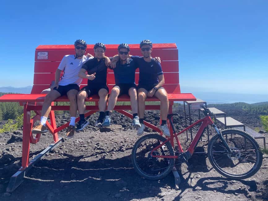 E-mtb tour through lava flows and down to Alcantara gorges - Riding through Etna’s lava flows and pine forest