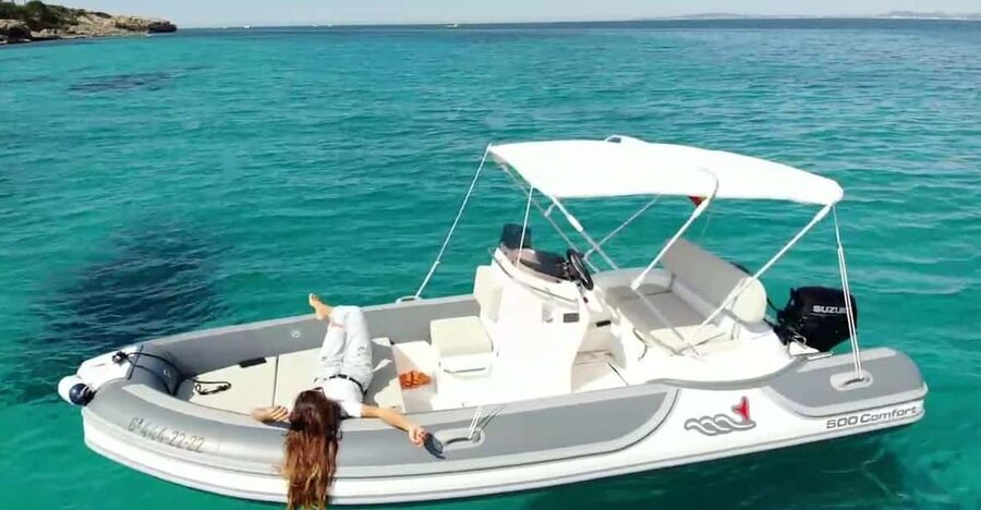 El Arenal: Private Mallorca Boat Rental (No License Needed) - Cala Vella for swimming and snorkeling