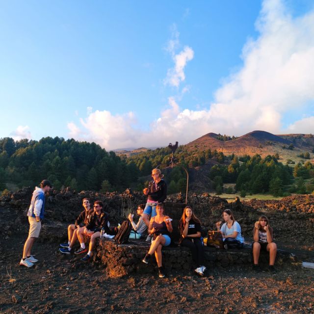 Etna excursions at sunset ancient craters and lava flows - From Trecastagni to Etna’s upper slopes