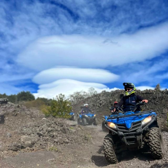 Etna quad tour - 2 hours - Crossing eruptive fractures and black volcanic sand