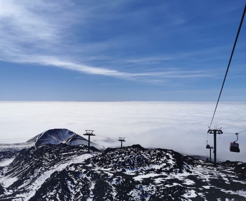 Etna South: High Altitude Winter Trek with an Alpine Guide - Seeing the summit crater from a safe distance