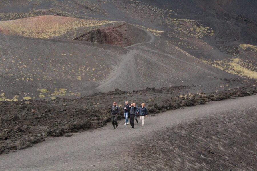 Etna Southern Slope Guided Easy Trek - Walking across the upper Silvestri Craters