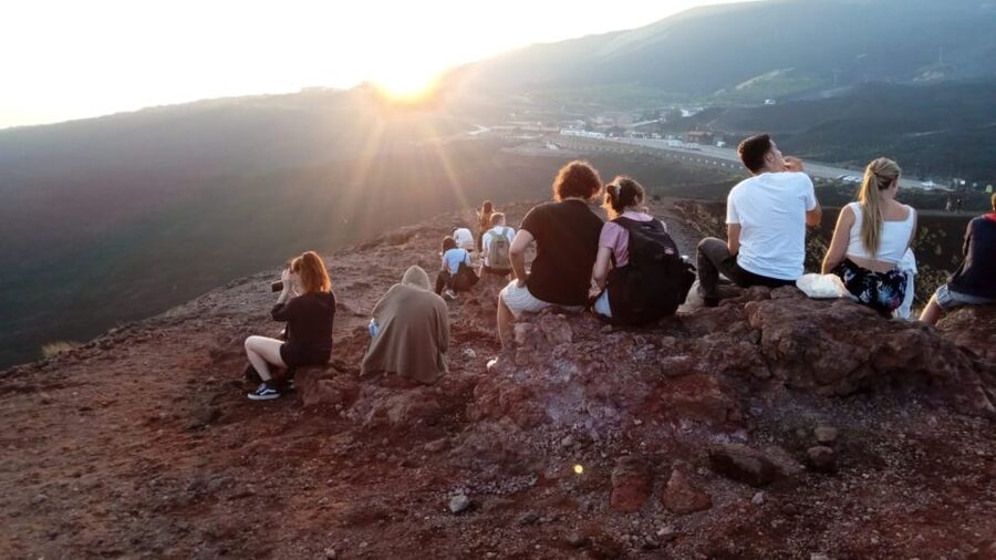 Etna Sunset Tour: Volcano trek, Cave & tasting from Catania - Grotta dei Tre Livelli adds a short underground adventure