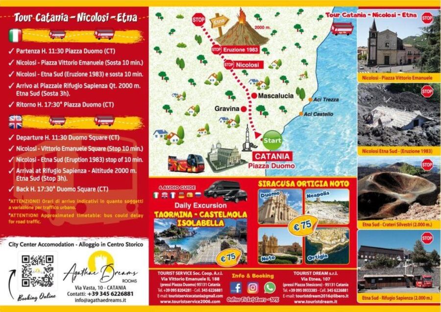 Etna Tour by Panoramic Bus - Three hours at 2,000 meters