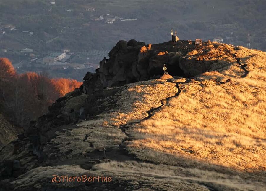 Etna wine Experience Sunset - Entering Grotta dei Tre Livelli