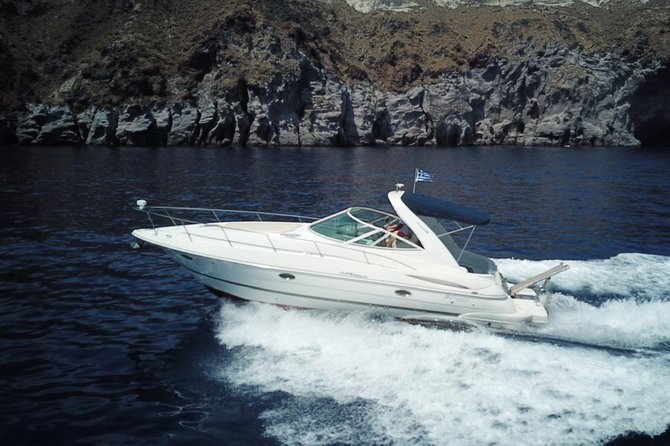 Explore Santorini’s volcano with Alex Private Boat Rental - Palea Kameni and the volcanic coastline