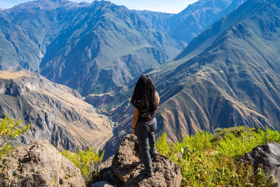 From Arequipa: 2-Day Colca Canyon Trekking Tour - Sangalle Oasis after a hard afternoon