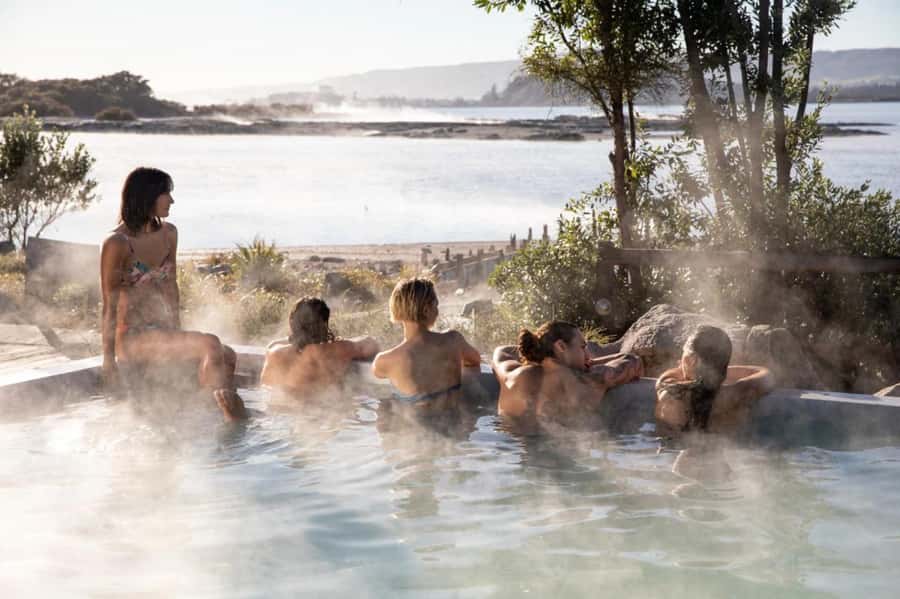 From Auckland: Rotorua Māori Village & Hot Springs with Haka - Lunch at the village, with food paid separately