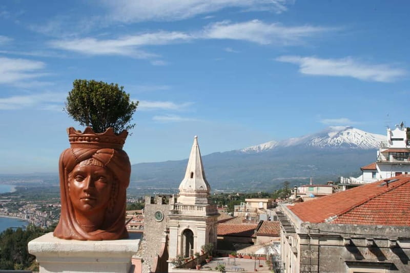 From Cefalù : Etna & Taormina guided tour full day - Key points at a glance