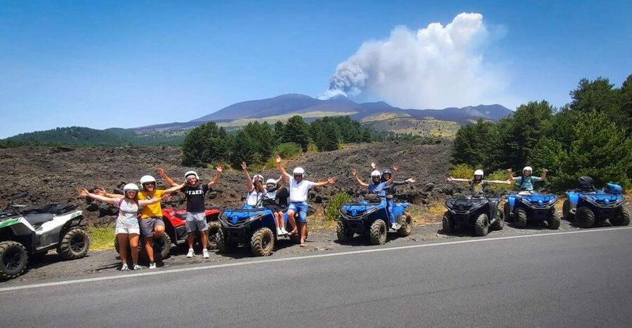 From Etna South: Ride a Quad Bike on the Volcano - The second hour: craters, fractures, and a dry torrent