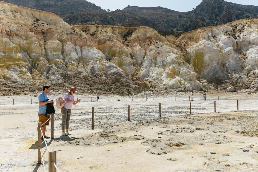 From Kos: Nisyros Island Volcano and Panagia Spiliani - Getting to the crater by island bus