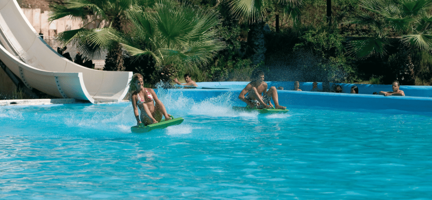 From Mallorca: Aqualand and Arenal Tickets and Transfer - Five hours and 45 minutes to choose your own pace