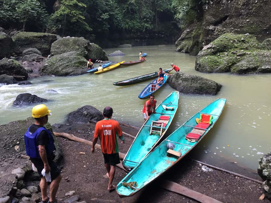 From Manila: Taal Volcano Island & Pagsanjan Falls Day Tour - The cold cave beneath Pagsanjan Falls