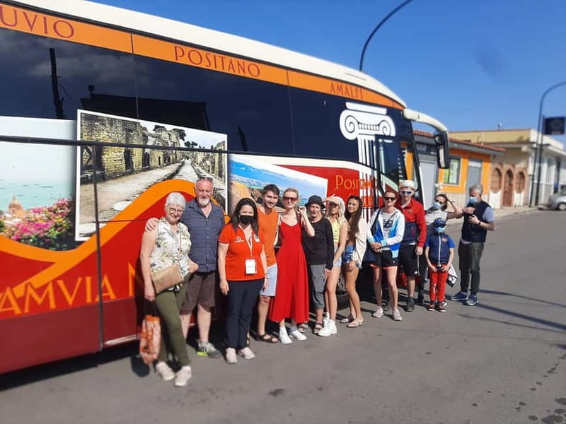 From Naples: Pompeii and Vesuvius by Bus - Meeting the TRAMVIA bus in Naples