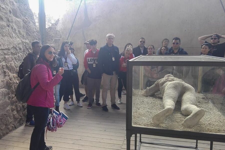 From Naples: Pompeii and Vesuvius Full-Day Tour with Lunch - Live guide or audio guide