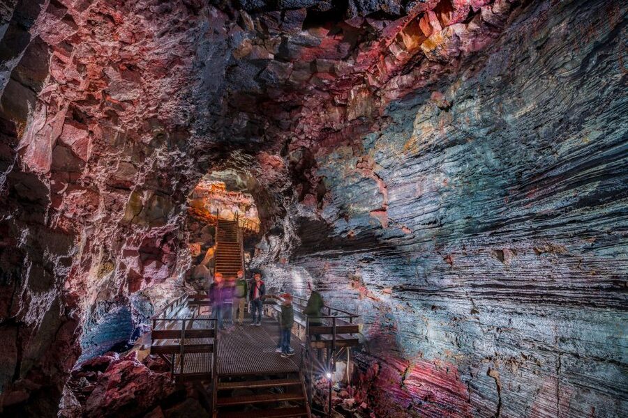 From Reykjavik: Raufarhólshellir Lava Tunnel by Bus - Moving farther inside, where the cave gets colder