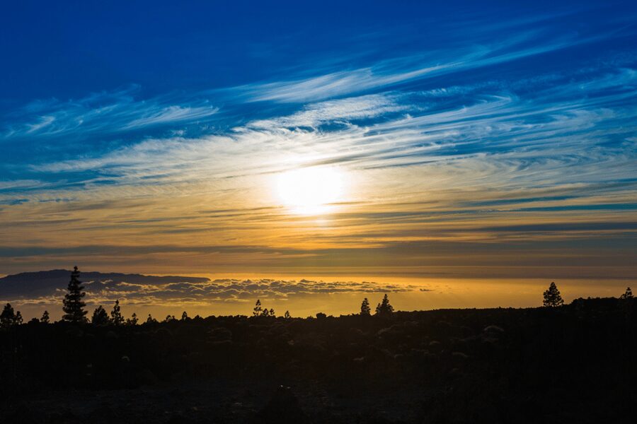 From Santiago del Teide: Sunset Quad Trip to Mount Teide - Sunset above the clouds