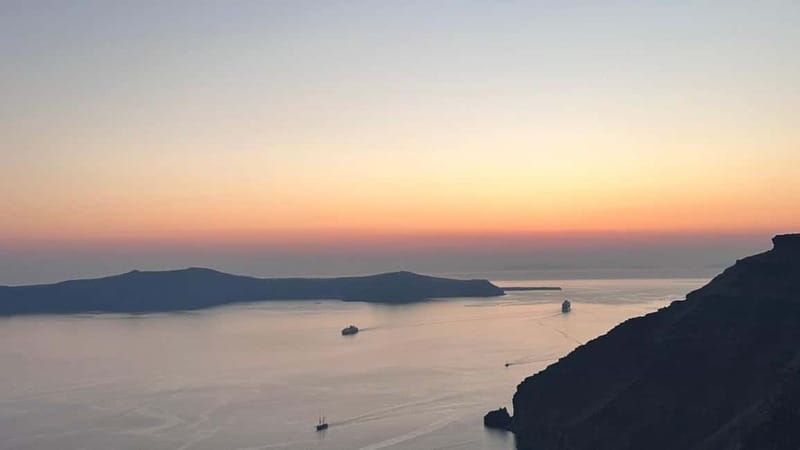 From Santorini: Volcano Cruise With Oia Sunset - Sailing Out From Athinios Port
