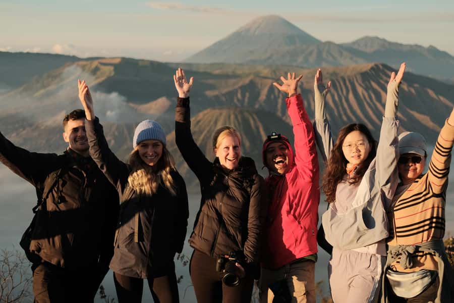 From Surabaya: Mount Bromo and Ijen 2D1N Shared Guided Tour - Crossing Bromo’s volcanic sand by jeep