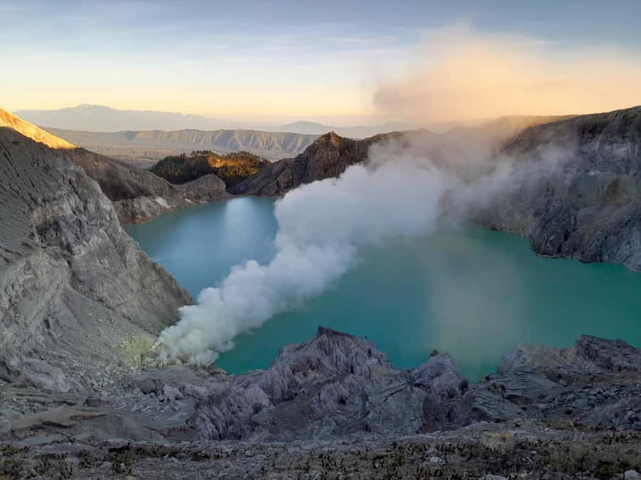 From Surabaya: Mount Bromo and Ijen 2D1N Shared Guided Tour - Blue flame, sulfur, and the crater rim