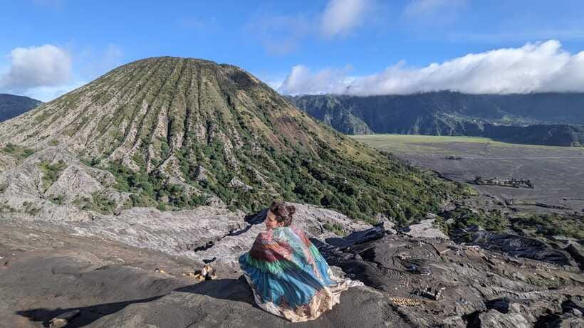 From Surabaya or Malang: Mount Bromo Tour No Sunrise 1 Day - Walking up to Mount Bromo’s crater