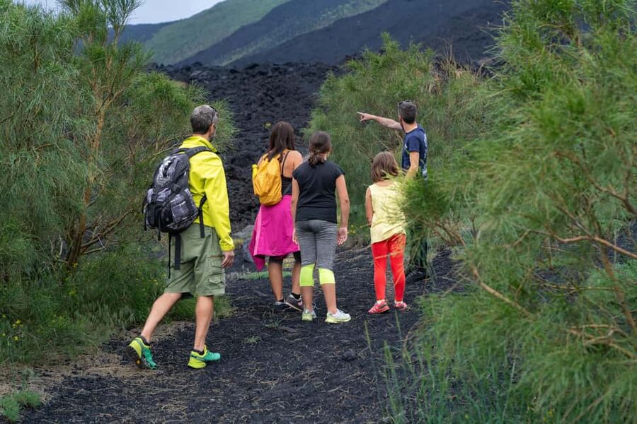 From Taormina: Etna Tour with Hiking, Cave Visit, & Tastings - Rifugio Sapienza and Etna’s extinct craters
