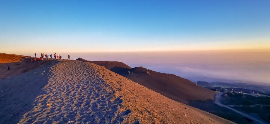 From Taormina: Sunset Experience on Mount Etna Upper Craters - Sunset above the Valley of the Bove