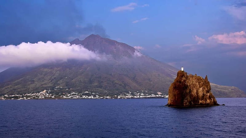 From Tropea: Panarea Island and Stromboli Volcano by Night - Panarea from 12:45: swim, lunch, or ancient stones