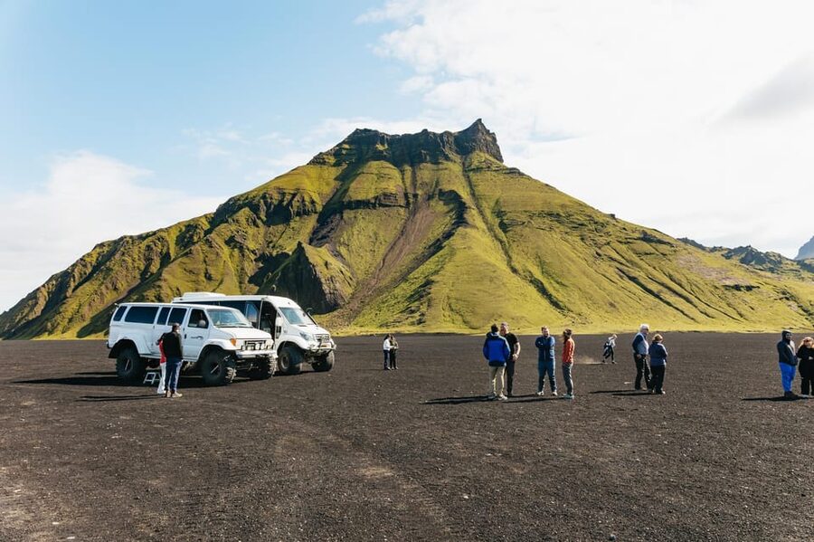 From Vik: Katla Ice Cave and Super Jeep Tour - Entering the changing Katla Ice Cave