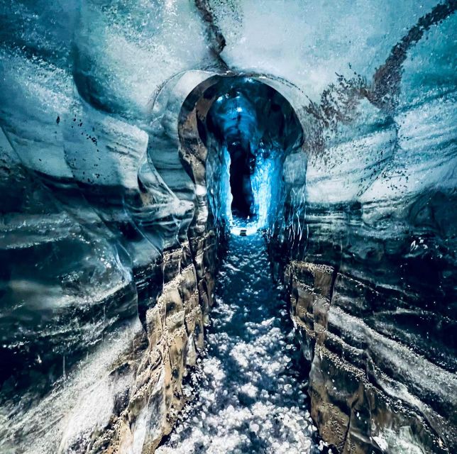 From Vik: Katla Ice Cave Small-Group Tour - Walking to the Cave and Putting on Crampons